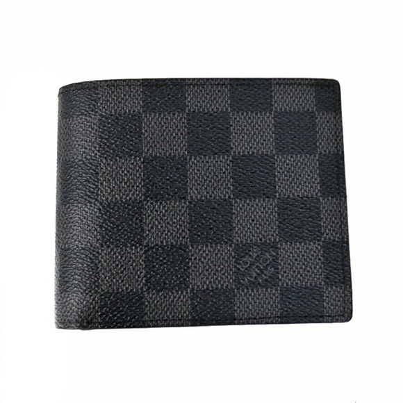 Louis Vuitton Portefeuille NM Black Damier Graphite Bifold Marco Wallet - Picture 1 of 6